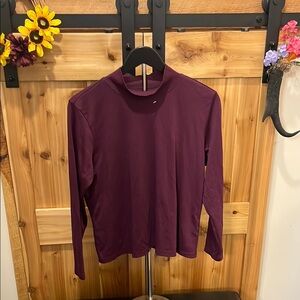L.L. Bean Rich Burgundy Long Sleeve Top